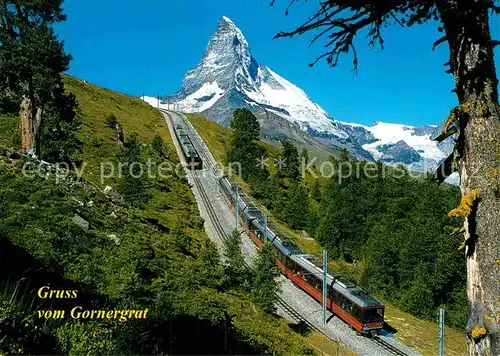 AK / Ansichtskarte Gornergratbahn Riffelalp Zermatt Matterhorn Mt. Cervin  Kat. Gornergrat