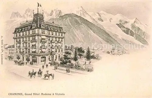 AK / Ansichtskarte Chamonix Grand Hotel Moderne Victoria  Kat. Chamonix Mont Blanc