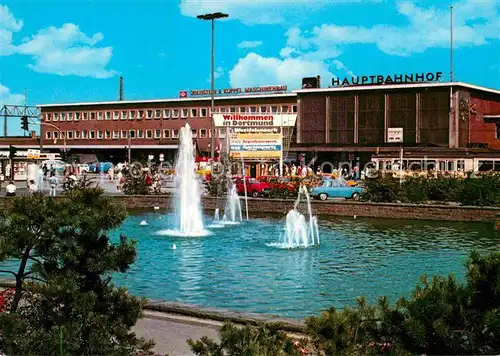 AK / Ansichtskarte Dortmund Hauptbahnhof Wasserspiele Kat. Dortmund