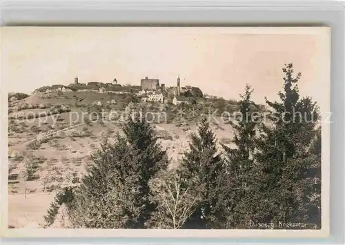 AK / Ansichtskarte Dilsberg Neckar Burgruine Kirche