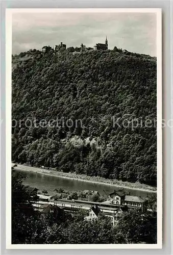 AK / Ansichtskarte Dilsberg Neckar Burgruine Kirche