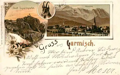 AK / Ansichtskarte Garmisch Partenkirchen Oestl. Zugspitzgipfel  Kat. Garmisch Partenkirchen