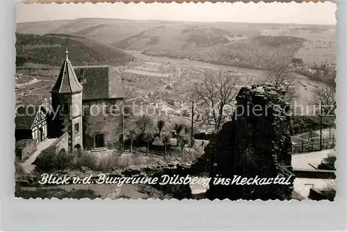 AK / Ansichtskarte Dilsberg Neckar Burgruine Neckartal
