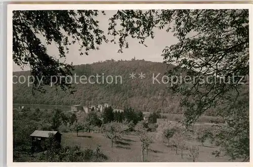 AK / Ansichtskarte Dilsberg Neckar mit Stauwehr