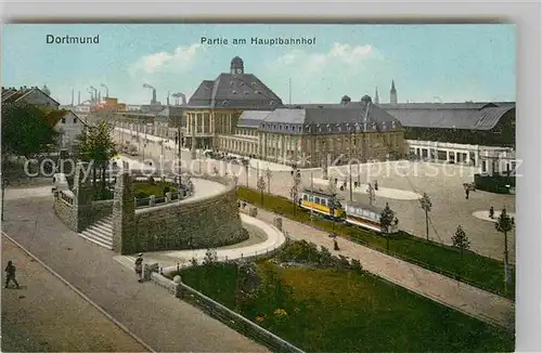 AK / Ansichtskarte Dortmund Hauptbahnhof mit Vehmlinde Bastei Kat. Dortmund