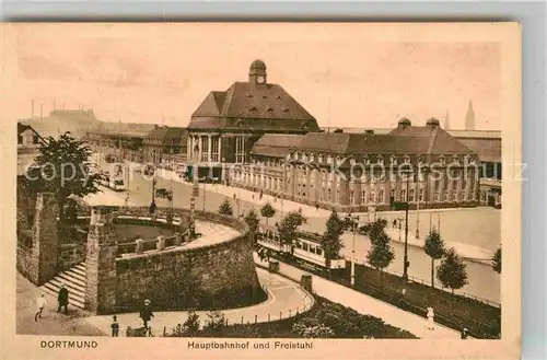 AK / Ansichtskarte Dortmund Hauptbahnhof und Freistuhl Kat. Dortmund