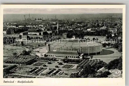 AK / Ansichtskarte Dortmund Westfalenhalle Fliegeraufnahme Kat. Dortmund