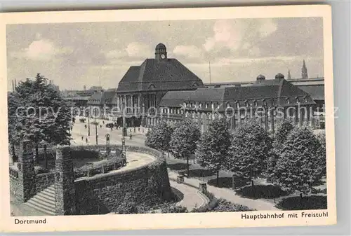 AK / Ansichtskarte Dortmund Hauptbahnhof mit Freistuhl Kat. Dortmund