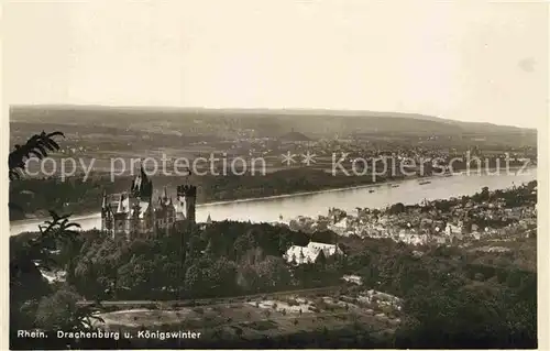 AK / Ansichtskarte Koenigswinter Drachenburg Panorama  Kat. Koenigswinter