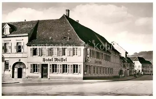 AK / Ansichtskarte Bergzabern Bad Hotel Roessel Kat. Bad Bergzabern