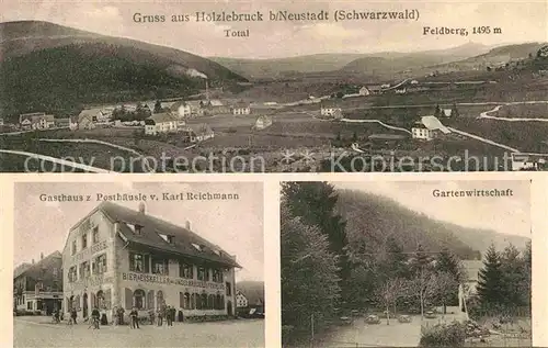 AK / Ansichtskarte Hoelzlebruck Gartenwirtschaft Gasthaus Posthaeusle v. Karl Reichmann Kat. Titisee Neustadt