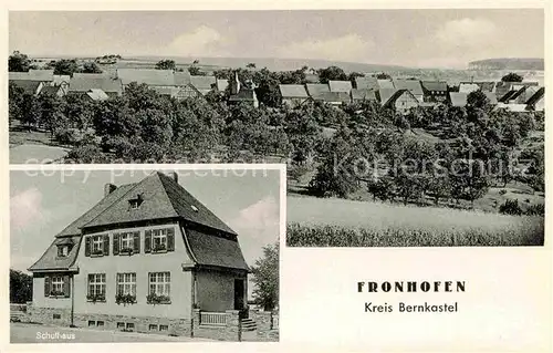 AK / Ansichtskarte Fronhofen Bernkastel Kues Schulhaus  Kat. Kleinich