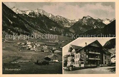 AK / Ansichtskarte Hinterstein Bad Hindelang Gasthof Steinadler Bergketten