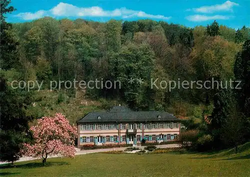 AK / Ansichtskarte Auerbach Bergstrasse Parkhotel Herrenhaus Staatspark Fuerstenlager Baumbluete Luftkurort Kat. Bensheim