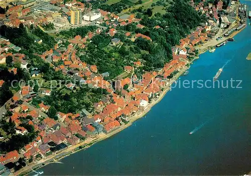 AK / Ansichtskarte Lauenburg Elbe Fliegeraufnahme Kat. Lauenburg  Elbe