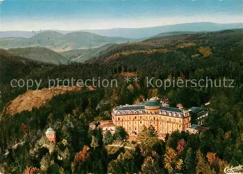 AK / Ansichtskarte Buehl Baden Kurhaus Buehlerhoehe Schloss Schwarzwald Merkur Fliegeraufnahme Kat. Buehl