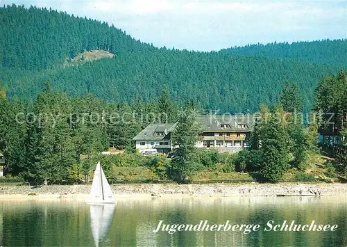 AK / Ansichtskarte Schluchsee Jugendherberge Schwarzwald Ansicht vom See aus Kat. Schluchsee