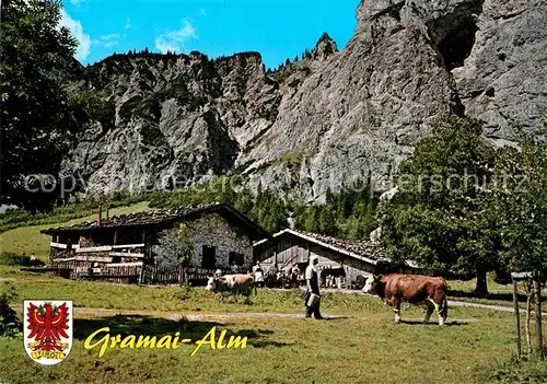 AK / Ansichtskarte Pertisau Achensee Alm aus dem 16. Jhdt. Alpengasthof Gramai Karwendelgebirge Kat. Eben am Achensee
