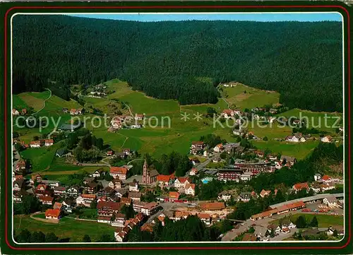 AK / Ansichtskarte Mitteltal Schwarzwald Hoehenluftkurort Wintersportplatz Fliegeraufnahme Kat. Baiersbronn