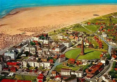 AK / Ansichtskarte Borkum Nordseebad Fliegeraufnahme Kat. Borkum