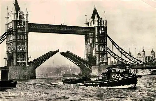 AK / Ansichtskarte Bruecken Bridges Ponts Tower Bridge London 