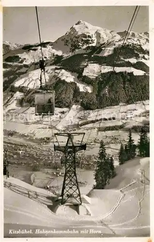 AK / Ansichtskarte Seilbahn Hahnenkamm Kitzbuehel Horn  Kat. Bahnen