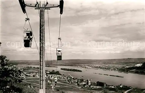 AK / Ansichtskarte Seilbahn Ruedesheim am Rhein  Kat. Bahnen