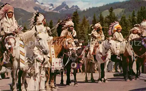 AK / Ansichtskarte Indianer Native American Sylvan Lake Alberta North American Indian  Kat. Regionales