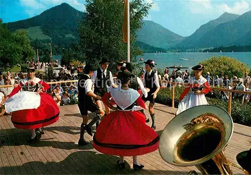 AK / Ansichtskarte Tanz Taenzer Trachten Oberbayern Seefest 