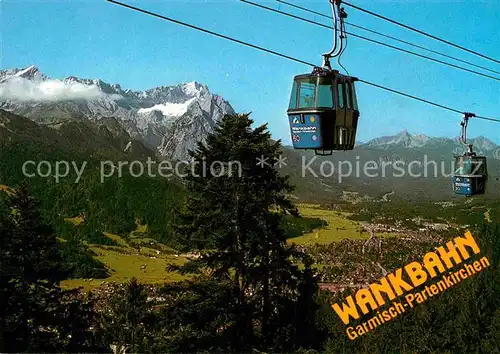 AK / Ansichtskarte Seilbahn Wankbahn Garmisch Partenkirchen  Kat. Bahnen