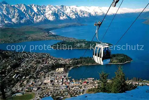 AK / Ansichtskarte Seilbahn Gondolas Carry Queenstown Lake Wakatipu New Zealand  Kat. Bahnen