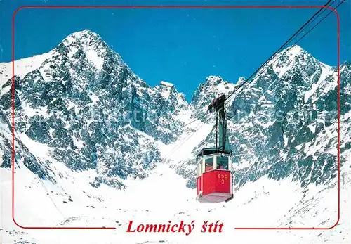 AK / Ansichtskarte Seilbahn Lomnicky stit Vysoke Tatry  Kat. Bahnen