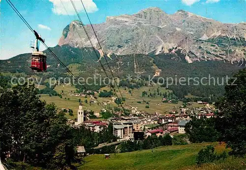 AK / Ansichtskarte Seilbahn Dolomiti Cortina d Ampezzo Tofane  Kat. Bahnen