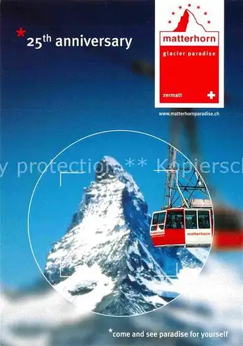 AK / Ansichtskarte Seilbahn Matterhorn Zermatt  Kat. Bahnen