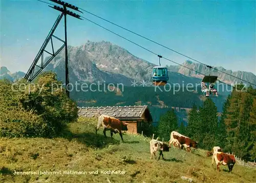 AK / Ansichtskarte Seilbahn Jenner Watzmann Hochkalter  Kat. Bahnen