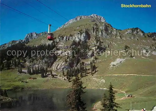 AK / Ansichtskarte Seilbahn Stockhorn Hinterstocksee Berner Oberland  Kat. Bahnen