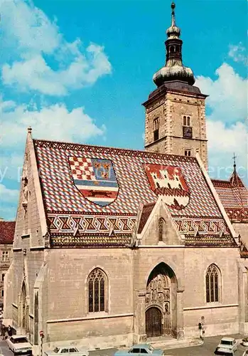 AK / Ansichtskarte Zagreb Markuskirche Kat. Zagreb