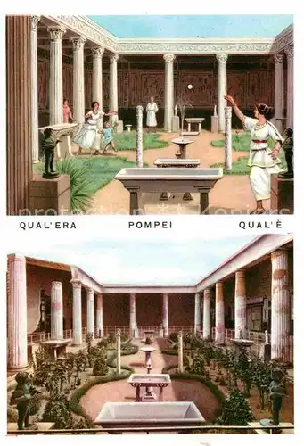 AK / Ansichtskarte Pompei Vettis Haus Vorhalle
