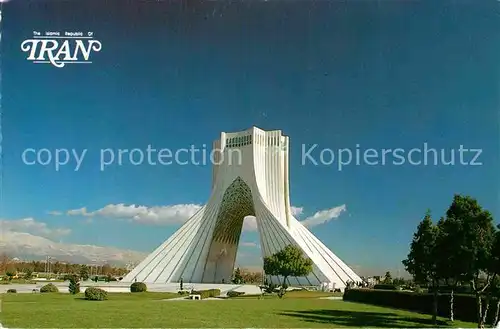 AK / Ansichtskarte Teheran Azadi Tower Kat. Iran