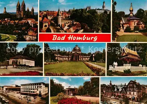 AK / Ansichtskarte Bad Homburg Panorama Kurhaus Kurpark Marktplatz  Kat. Bad Homburg v.d. Hoehe