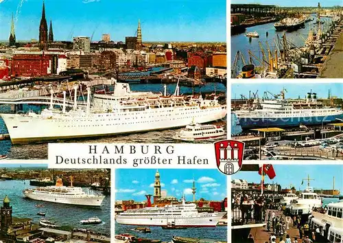 AK / Ansichtskarte Schiffe Ships Navires Pasteur Hamburg Hafen 