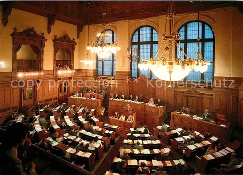 AK / Ansichtskarte Politik Hamburg Rathaus Buergerschaft Plenarsaal  Kat. Politik