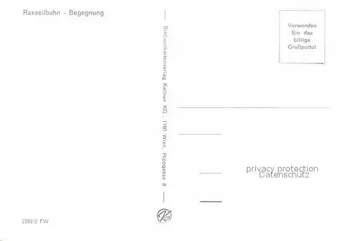 AK / Ansichtskarte Seilbahn Rax  Kat. Bahnen