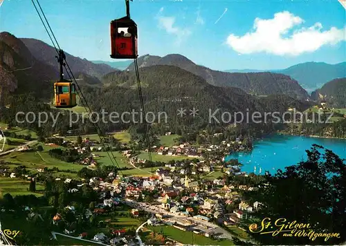 AK / Ansichtskarte Seilbahn Zwoelfer Horn St. Gilgen Wolfgangsee  Kat. Bahnen