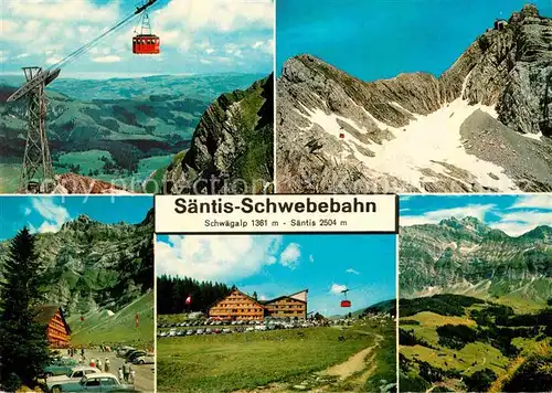 AK / Ansichtskarte Seilbahn Saentis Schwaegalp Kat. Bahnen