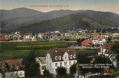 AK / Ansichtskarte Littenweiler Panorama Gasthof zur goldenen Krone Kat. Freiburg im Breisgau