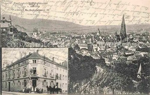 AK / Ansichtskarte Freiburg Breisgau Restauration Reichsadler Kat. Freiburg im Breisgau