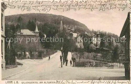 AK / Ansichtskarte Lahr Schwarzwald Villenviertel Altvater Kat. Lahr