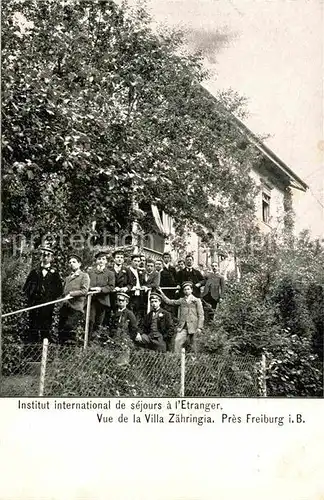 AK / Ansichtskarte Freiburg Breisgau Villa Zaehringia Studenten Kat. Freiburg im Breisgau