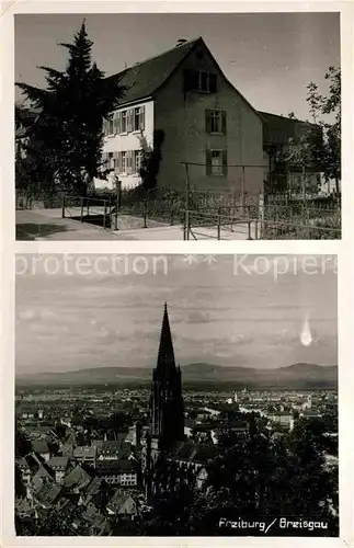 AK / Ansichtskarte Freiburg Breisgau Wohnhaus Muenster Panorama  Kat. Freiburg im Breisgau